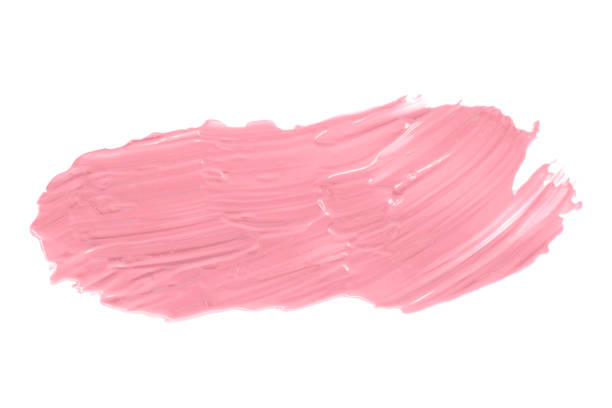 istock Shiny pink brush isolated on white background. Pastel colors. 1448063630