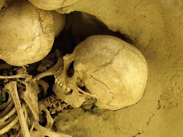 Skull and crossbones on the floor of the Camposanto Monumental Cemetery of Pisa, Campo Dei Miracoli, Pisa, Italy, Europe