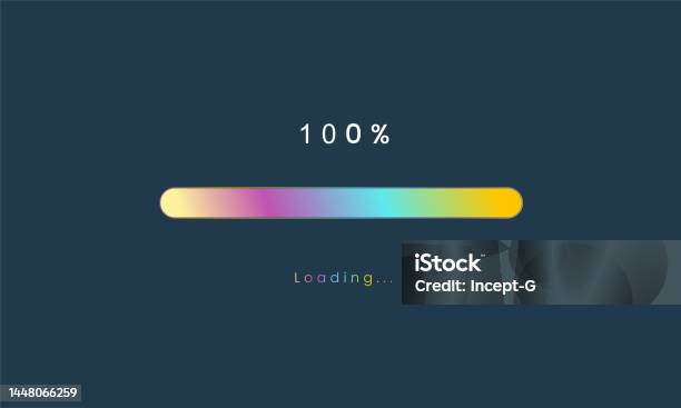 30 Loading 100 Percent Rainbow Loading Bar Luplouad User Interface Colorful ...