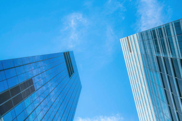 istock Glass buildings towering under the bright blue sky in downtown Austin Texas 1448066401