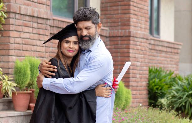 istock Indian university female student and her father celebrating graduation degree convocation ceremony 1448069330