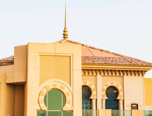 istock Facade of the building in Arabic style. Architecture 1448070122