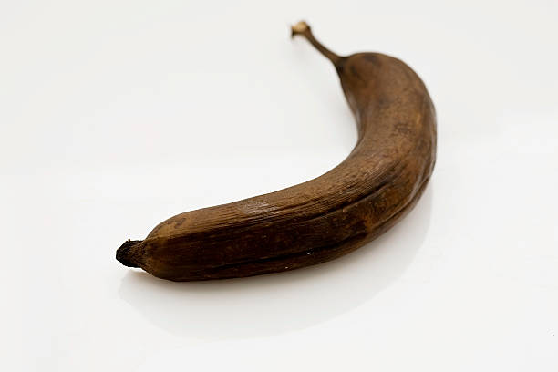 Rotting banana stock photo