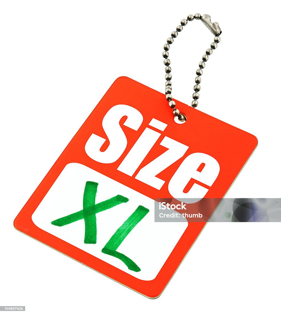 XL rozmiar Tag - Zbiór zdjęć royalty-free (Bez ludzi)