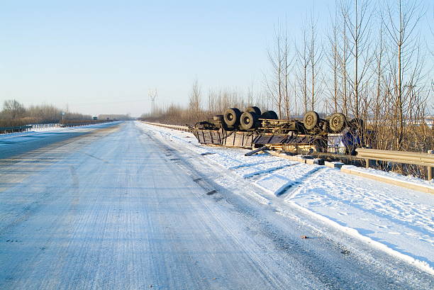 Expressway Accident stock photo