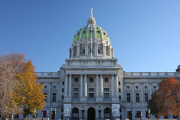 istock Harrisburg Capitol Building Winter 144807761