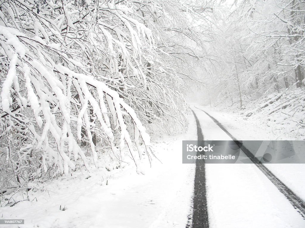 Snowy land land - Lizenzfrei Abgeschiedenheit Stock-Foto