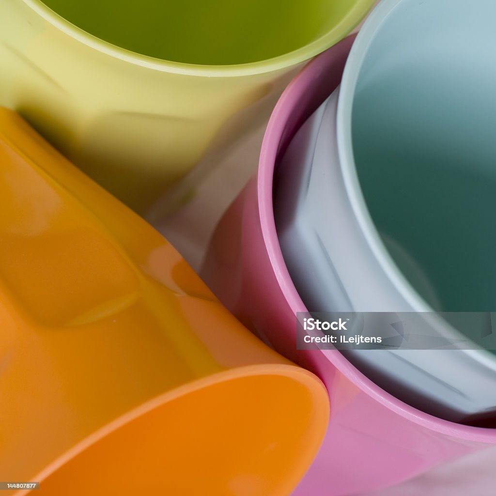 Tazze colorate - Foto stock royalty-free di Arancione