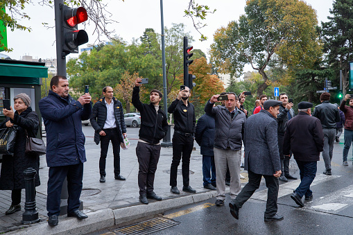 A procession took place in Baku on the occasion of November 8 – Victory Day.\nThe procession was accompanied by Jamshid Nakhchivanski military bands of the Military Lyceum, the Ministry of Defense, and the Training Center of the Azerbaijani Army.