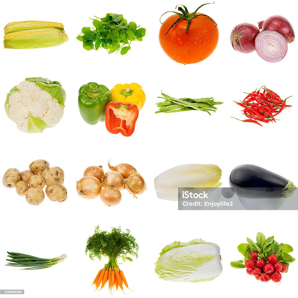 Coleção de legumes - Foto de stock de Figura para recortar royalty-free