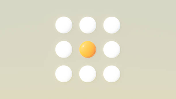 istock Abstract Egg White Yellow Yolk in a Square Grid Pattern Breakfast Food Illustration Warm Grey Background 1448088222