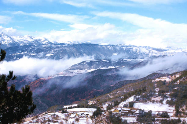 istock Yi Tribe village in snow day 1448093626