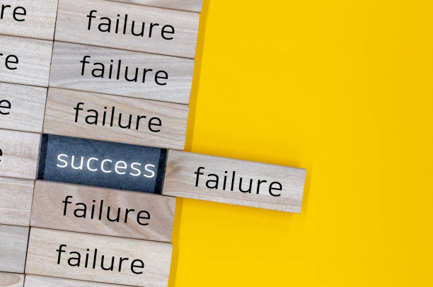 istock Success and failure alternative options. Reaching to success after many failures or learning from mistakes concept. 1448096571
