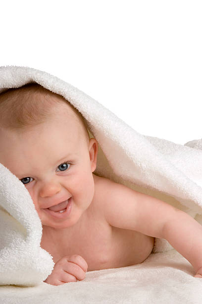 Laughing Baby stock photo