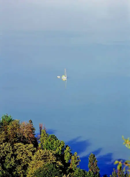 Sailboat on Lake Balaton, Hungary