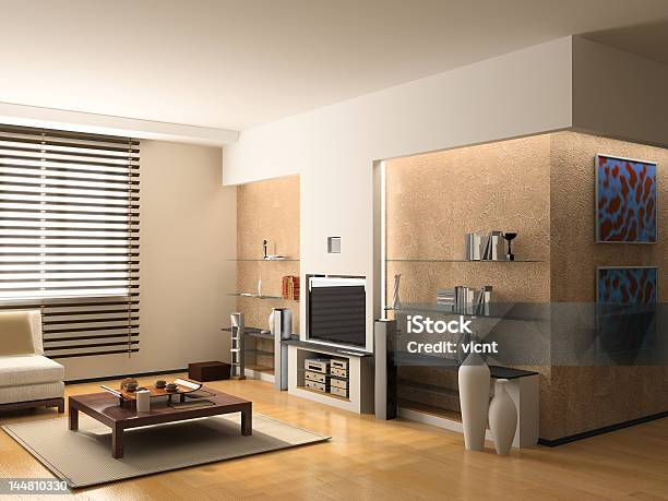 Modern Interior Stock Photo - Download Image Now - Apartment, Architecture, Computer Graphic