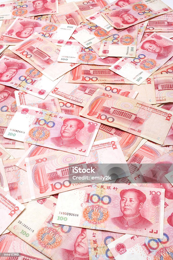 Renminbi - Lizenzfrei 100-Dollar-Schein Stock-Foto