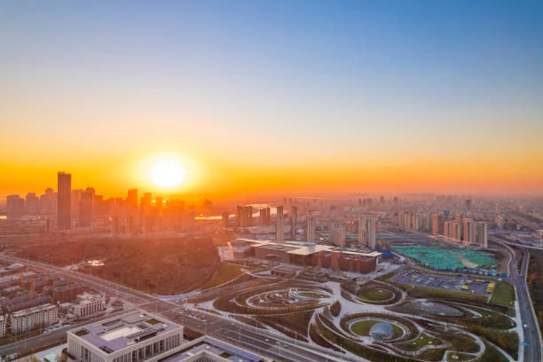 istock Tianjin City at sunset 1448103878