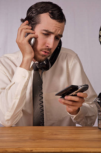 Phone Frenzy stock photo