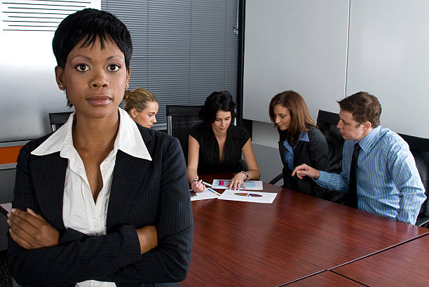 White collar environment stock photo