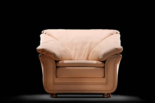 Elegant comfortable armchair stock photo