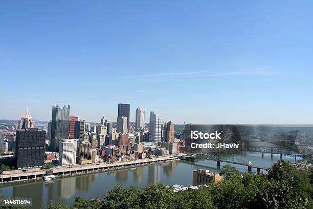 Pittsburghs Skyline From Mount Washington Stock Photo - Download Image Now - Pittsburgh, Residential District, Angle