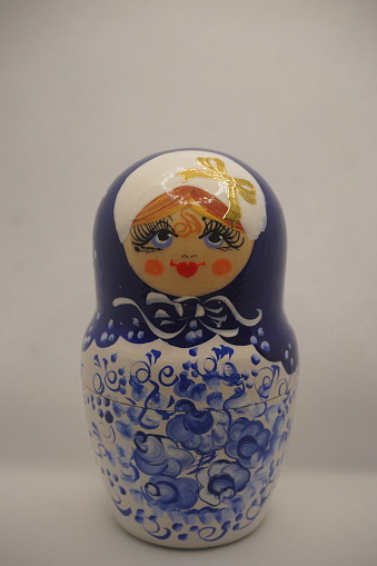 Russian traditional nesting wooden doll