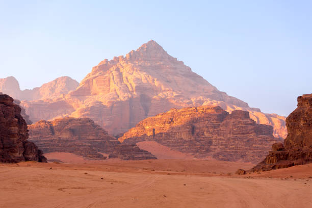 istock Wadi Rum Desert, Jordan. Jabal Al Qattar mountain 1448119295