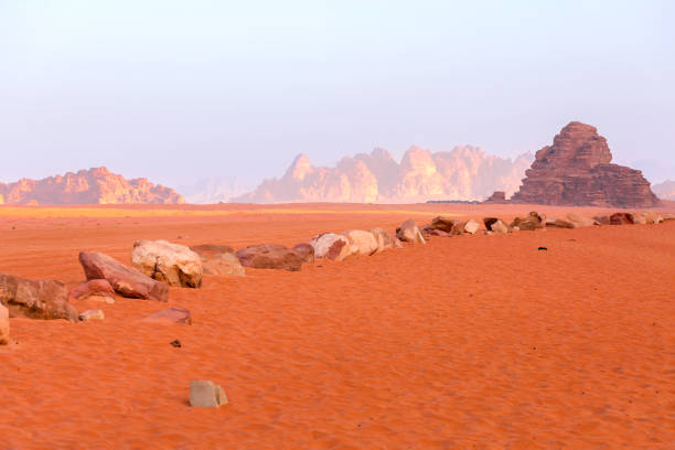 istock Wadi Rum Desert, Jordan. Jabal Al Qattar mountain 1448119334