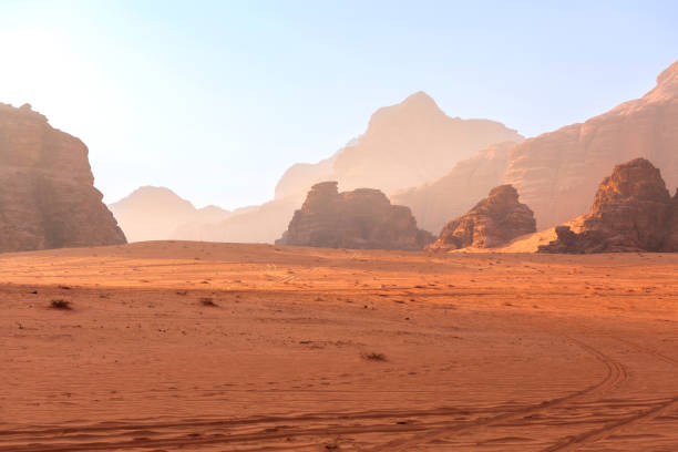 istock Wadi Rum Desert, Jordan. Jabal Al Qattar mountain 1448119507