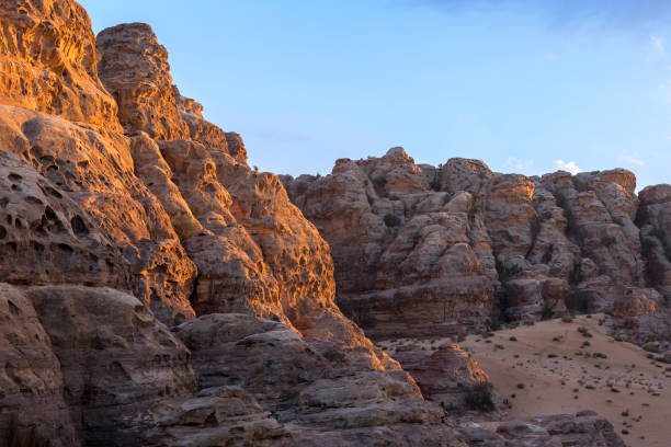 istock sandstone rocks in little petra Jordan 1448120357