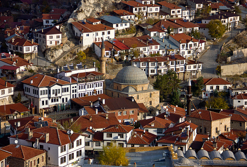 Rustic houses of Beypazarı-Ankara Turkey. Overview of Beypazarı from Hıdırlık Hill. Beypazarı is a Turkish town and district of Ankara Province in the Central Anatolia region of Turkey, approximately 100 km west of the city of Ankara.