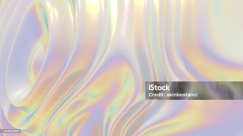 3d render abstract shape background 3d render abstract shape background, iridescent colors. Shiny Stock Photo