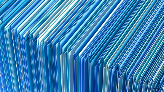 Colored Cardboards Background, 3d render.