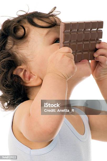 Criança Com Chokolate - Fotografias de stock e mais imagens de 12-15 Meses - 12-15 Meses, Alegria, Asiático e indiano