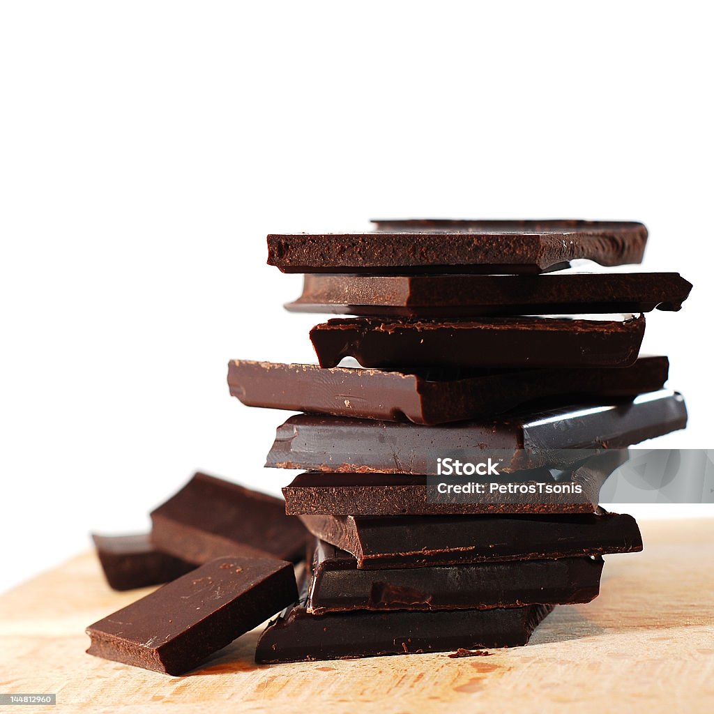 Schokolade Häuserblocks - Lizenzfrei Freisteller – Neutraler Hintergrund Stock-Foto