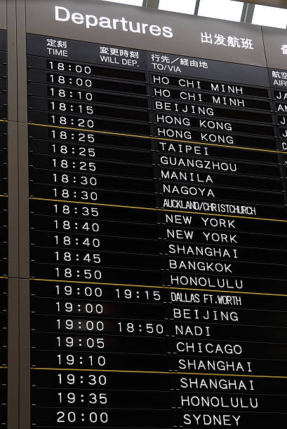 istock Timetable in airport Narita 144813203