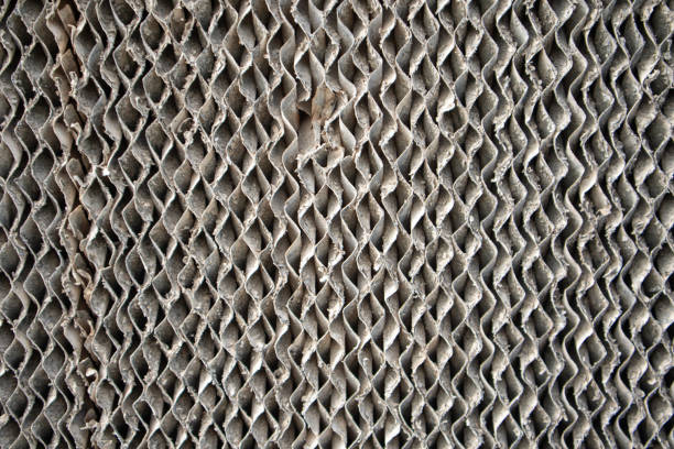 Cooling wall (Evaporative Cooling) pattern used for moisture replacement and temperature control in greenhouses.