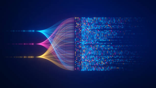 ภาพประกอบสต็อกที่เกี่ยวกับ “เทคโนโลยีข้อมูลขนาดใหญ่และภาพประกอบวิทยาศาสตร์ข้อมูล แนวคิดการไหลของข้อมูล การสืบค้น กา� - projection”