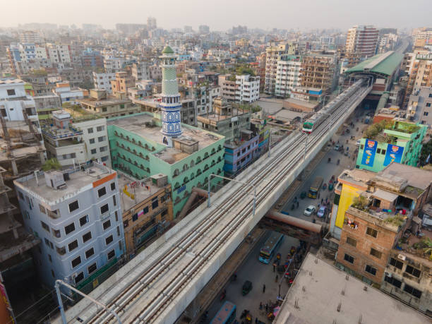 istock Drone View of Dhaka Metro Rail 1448171698