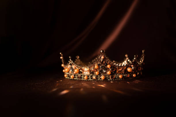 istock Vintage luxury rich crown with gemstones 1448182377