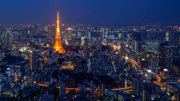 istock Tokyo city at night, Japan 1448183421