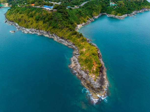 istock Aerial view Phromthep cape at sunset  Phuket, Thailand 1448184036