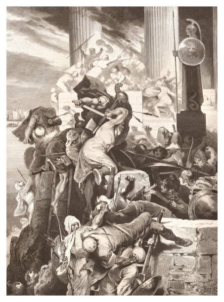 istock Conquest of Acropolis in Athen by the Persian army 480 BC 1448202402