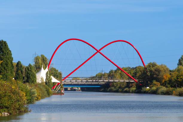 istock Bridge to the Nordsternpark in Gelsenkirchen 1448202471