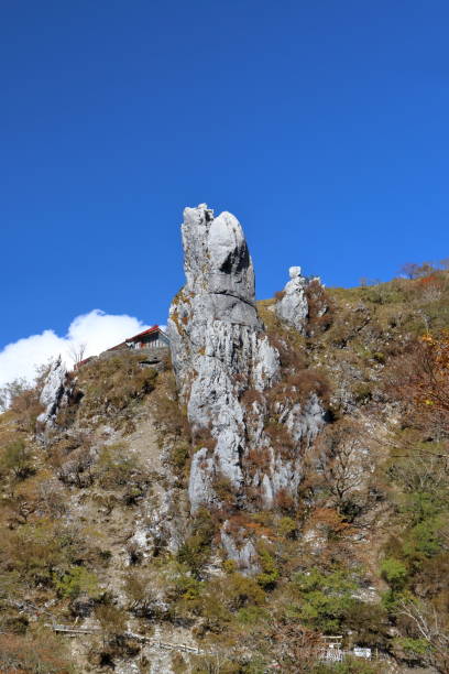 istock Mt. Tsurugi,Giant Otouseki,Autumn (Tokushima Prefecture, Japan's 100 Famous Mountains) 1448214839