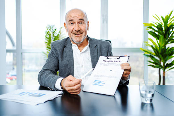 Free Stock Photo of Senior male office manager posing with confident in ...