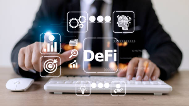 istock DeFi Decentralized Finance. Technology blockchain cryptocurrency concept 1448221447