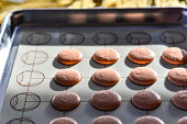 Making French Macarons Ready to Bake Dough - Macaroon