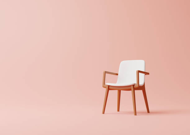 istock Modern chair in a pink room 1448225630